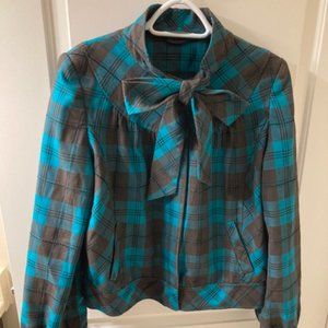 New Look UK plaid jacket size 12